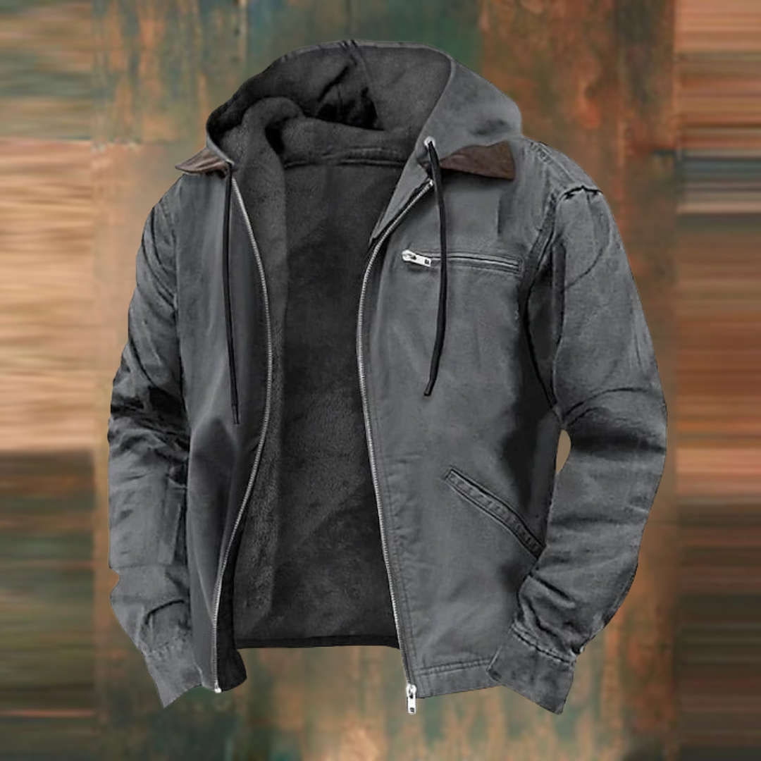 Nate | Chaqueta con Capucha y Cremallera