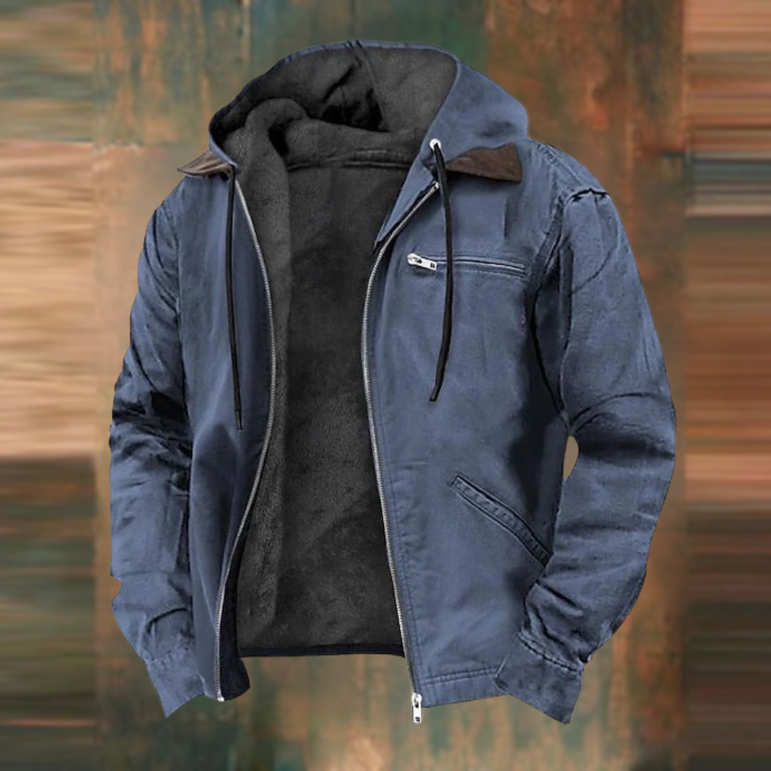 Nate | Chaqueta con Capucha y Cremallera