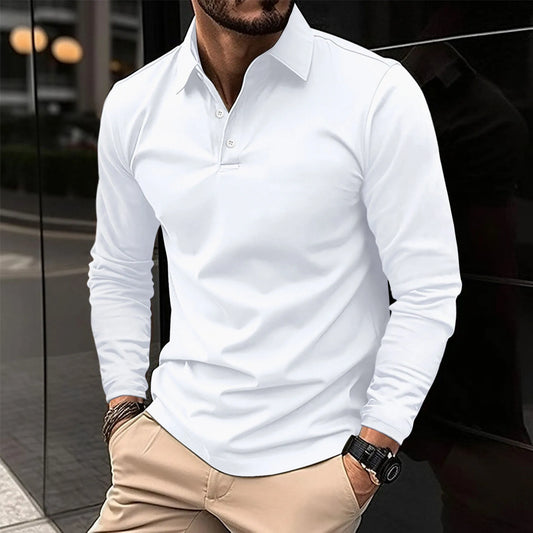 Ethan| Polo Casual de Manga Larga