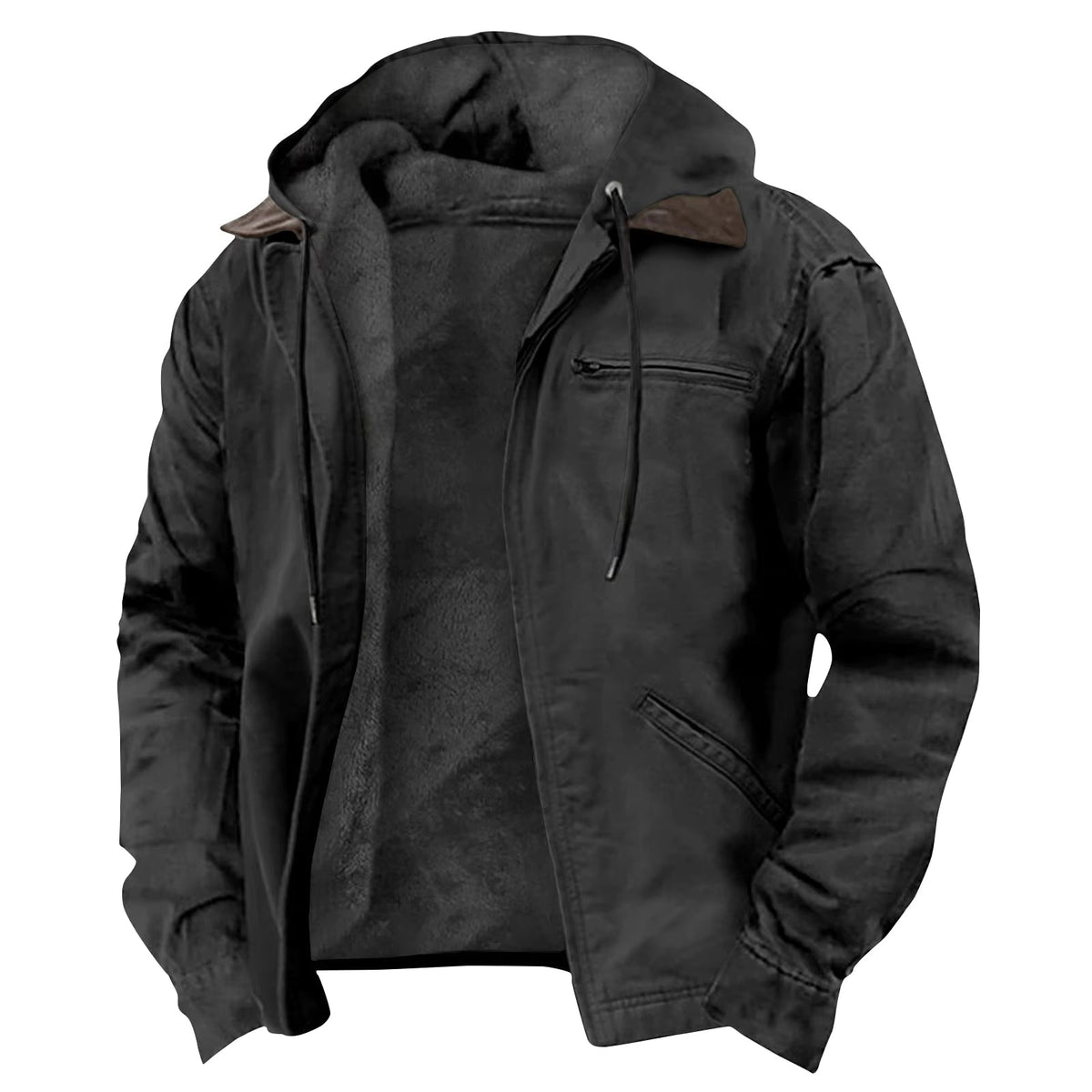 Nate | Chaqueta con Capucha y Cremallera